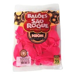 Balao Neon 9 C/25 Rosa