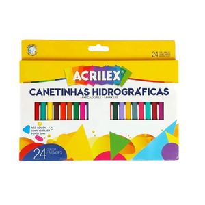 Canetinhas Hidrográficas 24 Peças Acrilex