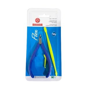 Alicate para Cuticula + Espátula Flex Mundial