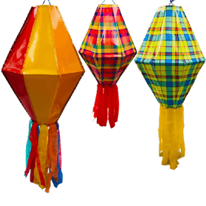 Balão São João Xadrez 50cm N° 3
