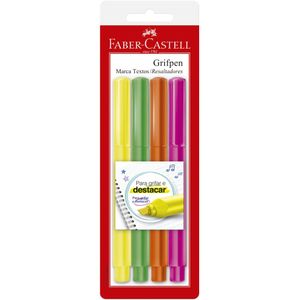 Marca Texto Faber-Castell Grifpen 4 Unidades