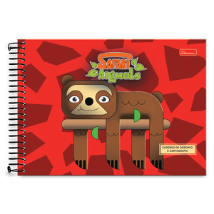Caderno Desenho Saf Animals 80f 0122004